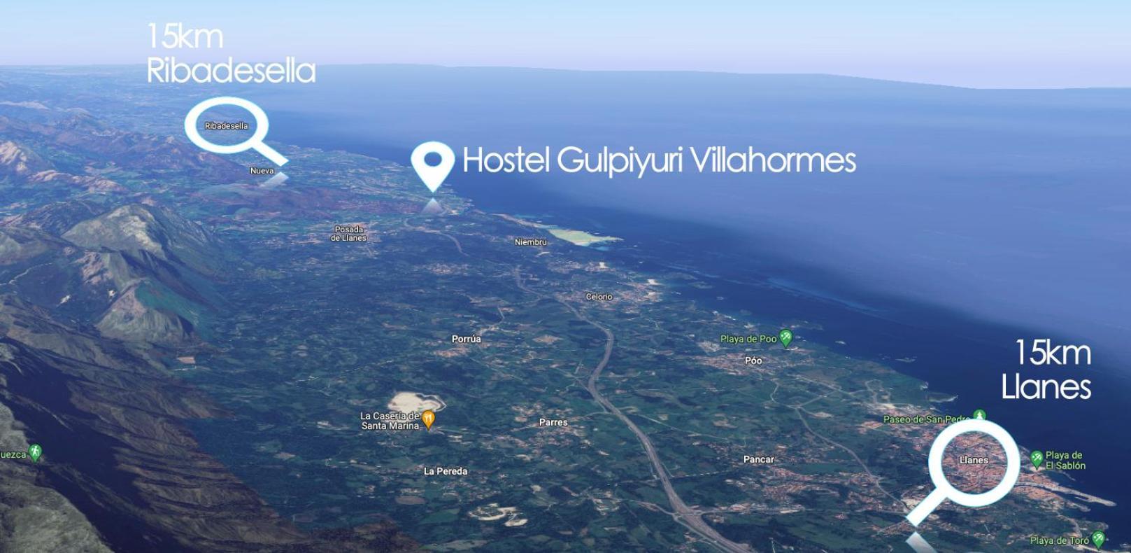 Hostel Gulpiyuri Llanes Villahormes Екстер'єр фото